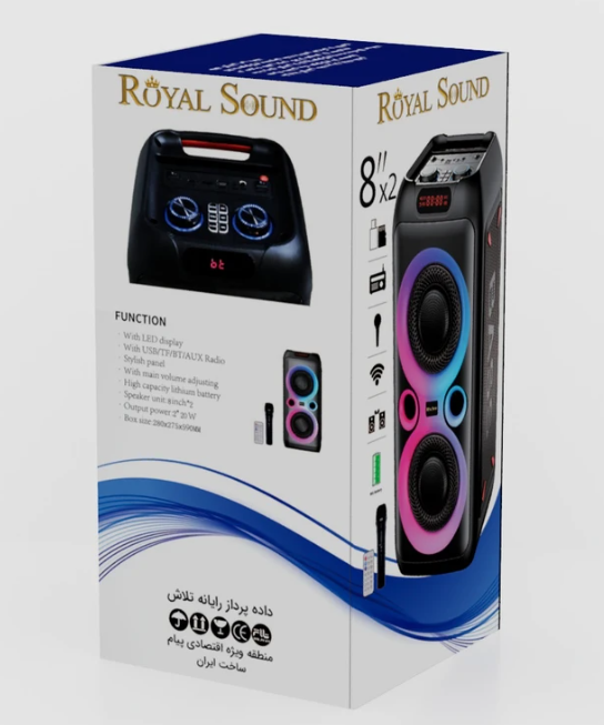اسپیکر بلوتوثی قابل حمل رویال ساند مدل RS-D33